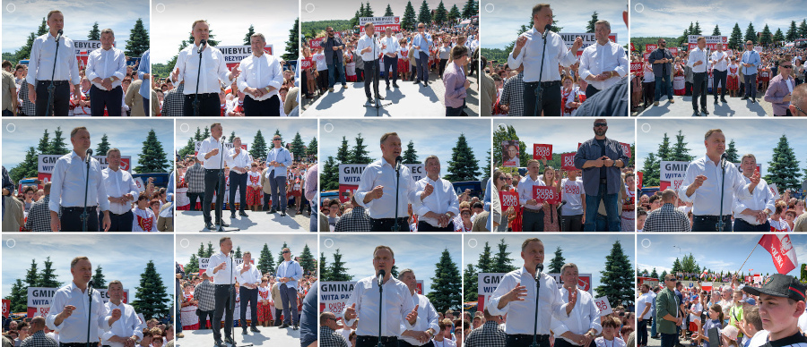Zdjęcia ze spotkania z Panem Andrzejem Dudą - Prezydentem Rzeczpospolitej Polskiej 10 lipca 2020 roku w Niebylcu