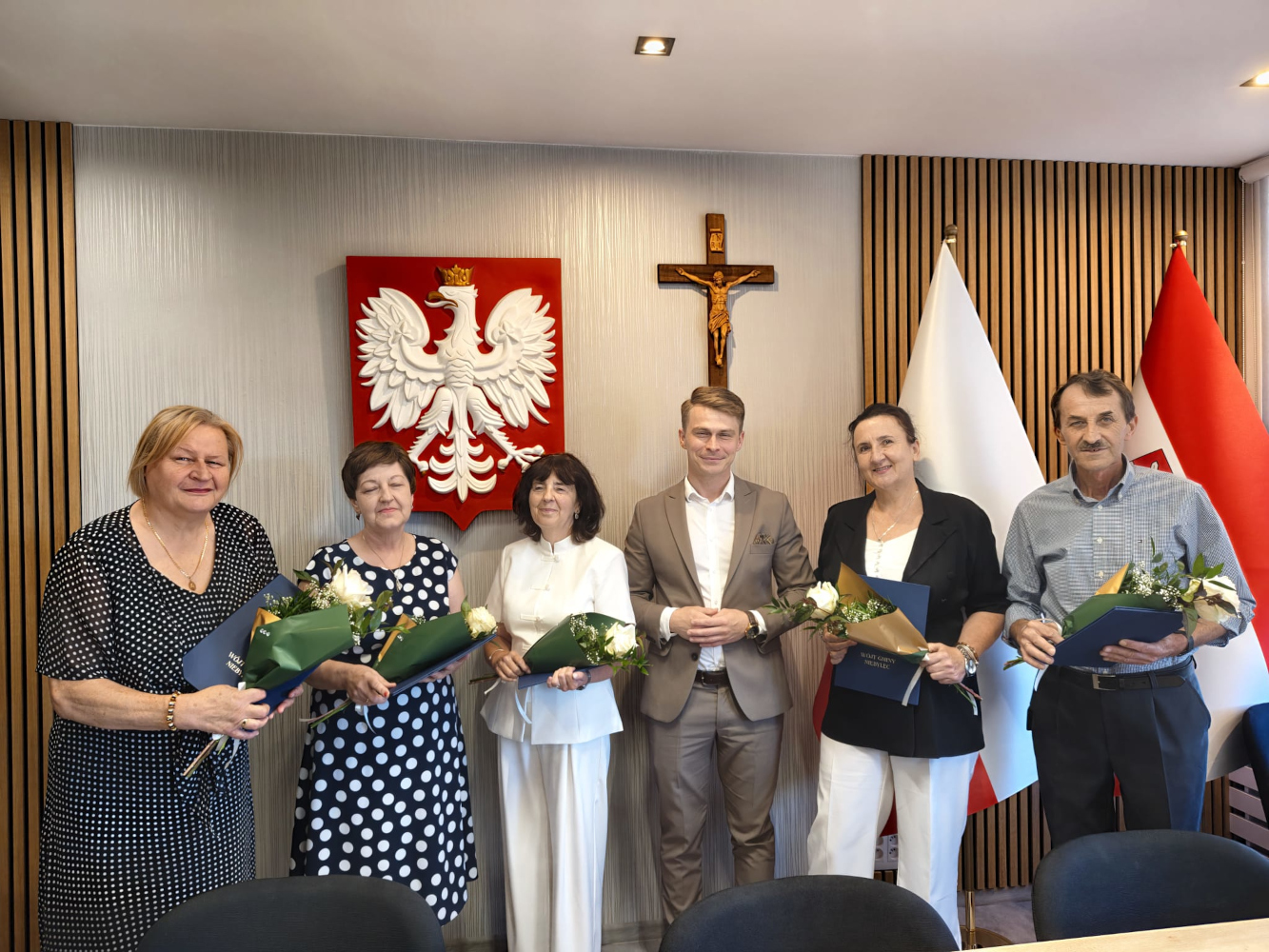 „Uroczyste pożegnanie nauczycieli odchodzących na emeryturę w Gminie Niebylec.”