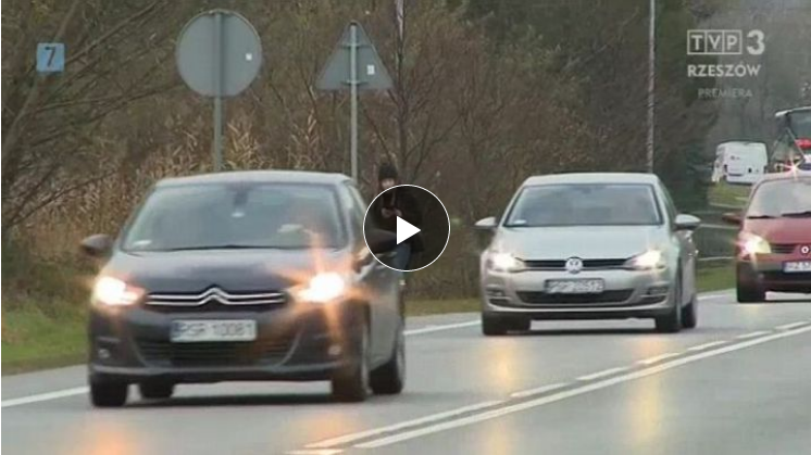 Bezpieczeństwo pieszych w gminie Niebylec – reportaż TVP3 Rzeszów